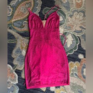 Hoco dress. Only wore once. Tag and exact rhinestones still attached.